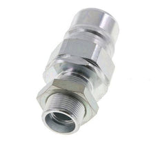 Steel DN 25 Hydraulic Coupling Plug 18 mm L Compression Ring Bulkhead ISO 7241-1 A/8434-1 D 34.3mm