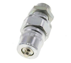 Steel DN 25 Hydraulic Coupling Plug 18 mm L Compression Ring Bulkhead ISO 7241-1 A/8434-1 D 34.3mm