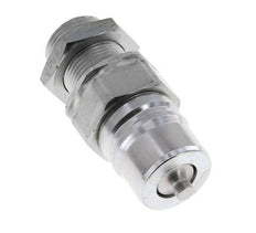 Steel DN 25 Hydraulic Coupling Plug 22 mm L Compression Ring Bulkhead ISO 7241-1 A/8434-1 D 34.3mm