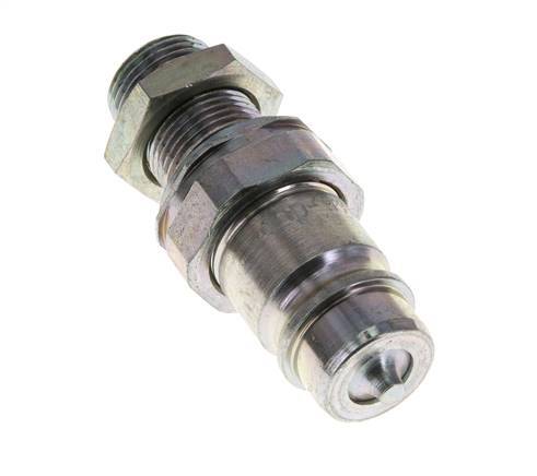 Steel DN 12.5 Hydraulic Coupling Plug 12 mm S Compression Ring Bulkhead ISO 7241-1 A/8434-1 D 20.5mm
