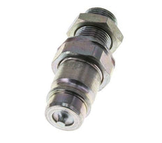 Steel DN 12.5 Hydraulic Coupling Plug 12 mm S Compression Ring Bulkhead ISO 7241-1 A/8434-1 D 20.5mm