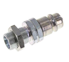 Steel DN 12.5 Hydraulic Coupling Plug 14 mm S Compression Ring Bulkhead ISO 7241-1 A/8434-1 D 20.5mm