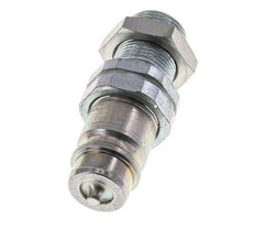 Steel DN 12.5 Hydraulic Coupling Plug 14 mm S Compression Ring Bulkhead ISO 7241-1 A/8434-1 D 20.5mm
