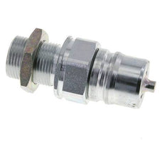 Steel DN 25 Hydraulic Coupling Plug 20 mm S Compression Ring Bulkhead ISO 7241-1 A/8434-1 D 34.3mm