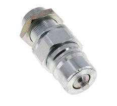 Steel DN 25 Hydraulic Coupling Plug 20 mm S Compression Ring Bulkhead ISO 7241-1 A/8434-1 D 34.3mm