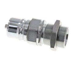 Steel DN 25 Hydraulic Coupling Plug 25 mm S Compression Ring Bulkhead ISO 7241-1 A/8434-1 D 34.3mm