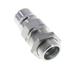 Steel DN 25 Hydraulic Coupling Plug 25 mm S Compression Ring Bulkhead ISO 7241-1 A/8434-1 D 34.3mm