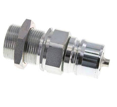 Steel DN 25 Hydraulic Coupling Plug 25 mm S Compression Ring Bulkhead ISO 7241-1 A/8434-1 D 34.3mm