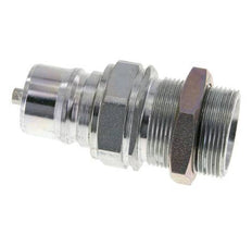 Steel DN 25 Hydraulic Coupling Plug 30 mm S Compression Ring Bulkhead ISO 7241-1 A/8434-1 D 34.3mm