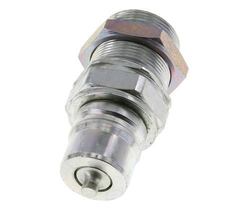 Steel DN 25 Hydraulic Coupling Plug 30 mm S Compression Ring Bulkhead ISO 7241-1 A/8434-1 D 34.3mm