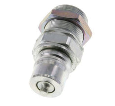 Steel DN 25 Hydraulic Coupling Plug 30 mm S Compression Ring Bulkhead ISO 7241-1 A/8434-1 D 34.3mm