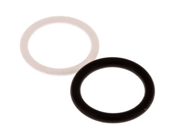 PTFE/NBR Seals Set for ISO 7241-1 A Hydraulic Coupling (16 mm and 31 mm) [2 Pieces]