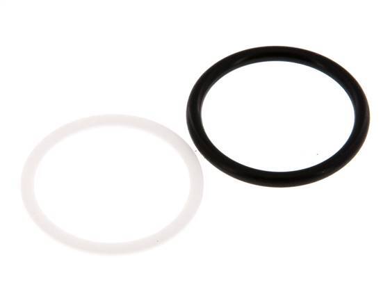 PTFE/NBR Seals Set for ISO 7241-1 A Hydraulic Coupling (29.1 mm and 46 mm) [2 Pieces]
