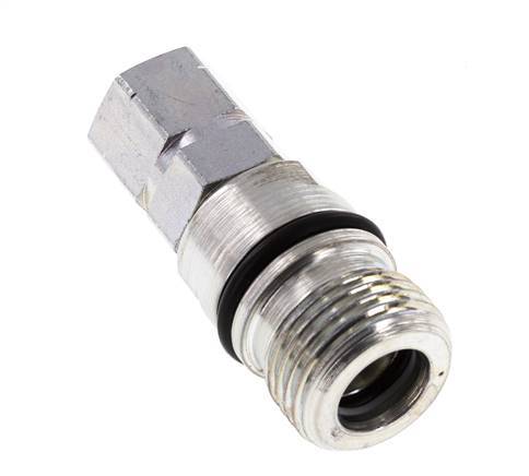Steel DN 6.3 Hydraulic Coupling Socket G 1/4 inch Female Threads ISO 14541 D M24 x 2