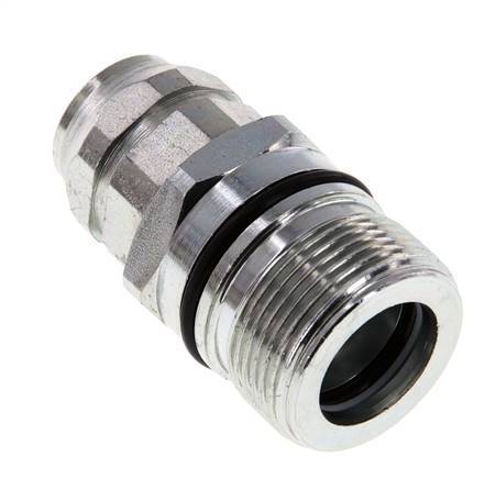 Steel DN 12.5 Hydraulic Coupling Socket G 3/8 inch Female Threads ISO 14541 D M36 x 2