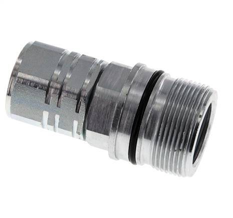 Steel DN 20 Hydraulic Coupling Socket G 3/4 inch Female Threads ISO 14541 D M42 x 2