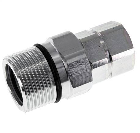Steel DN 25 Hydraulic Coupling Socket G 3/4 inch Female Threads D M48 x 3