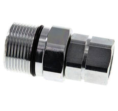 Steel DN 25 Hydraulic Coupling Socket G 1 inch Female Threads D M48 x 3