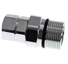 Steel DN 25 Hydraulic Coupling Socket G 1 inch Female Threads D M48 x 3