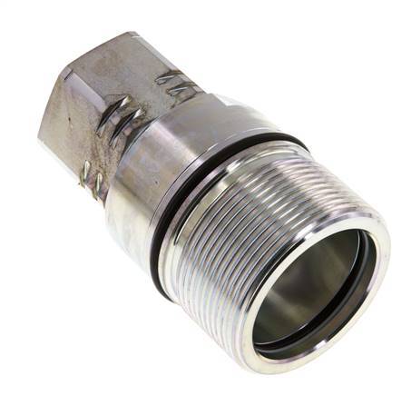 Steel DN 31.5 Hydraulic Coupling Socket G 1 1/4 inch Female Threads D M70 x 3