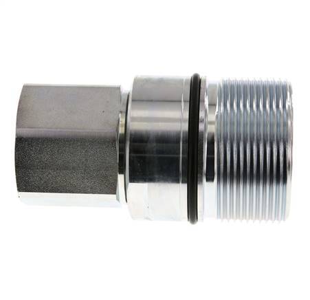 Steel DN 31.5 Hydraulic Coupling Socket G 1 1/2 inch Female Threads D M70 x 3