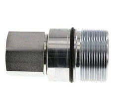 Steel DN 31.5 Hydraulic Coupling Socket G 1 1/2 inch Female Threads D M70 x 3