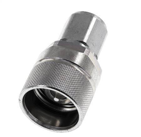 Steel DN 10 Hydraulic Coupling Plug G 3/8 inch Female Threads ISO 14541 D M28 x 2