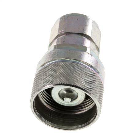 Steel DN 12.5 Hydraulic Coupling Plug M22x1.5 Female Threads ISO 14541 D M36 x 2