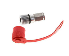Acoplamiento hidráulico de acero inoxidable DN 6.3 Enchufe G 1/4 pulgadas rosca hembra ISO 14541 D M24 x 2