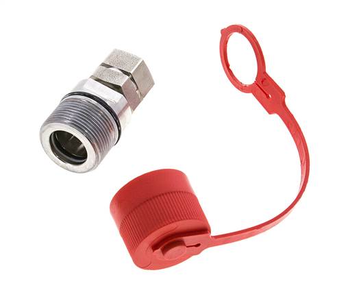 Acoplamiento hidráulico de acero inoxidable DN 12,5 Enchufe G 1/2 pulgada rosca hembra ISO 14541 D M36 x 2