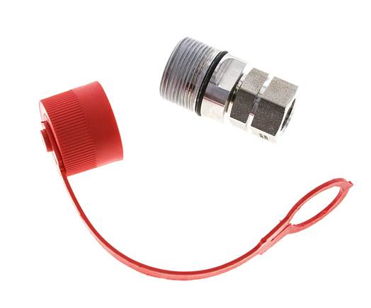 Acoplamiento hidráulico de acero inoxidable DN 12,5 Enchufe G 1/2 pulgada rosca hembra ISO 14541 D M36 x 2