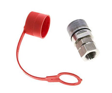 Acoplamiento hidráulico de acero inoxidable DN 12,5 Enchufe G 1/2 pulgada rosca hembra ISO 14541 D M36 x 2