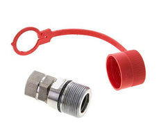 Acoplamiento hidráulico de acero inoxidable DN 12,5 Enchufe G 1/2 pulgada rosca hembra ISO 14541 D M36 x 2