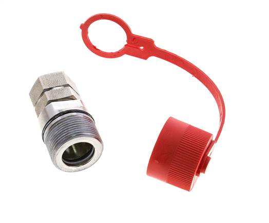Acoplamiento hidráulico de acero inoxidable DN 12,5 Enchufe G 1/2 pulgada rosca hembra ISO 14541 D M36 x 2
