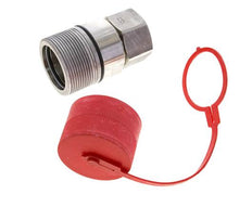 Acoplamiento hidráulico de acero inoxidable DN 31,5 Enchufe G 1 1/2 pulgadas Rosca hembra D M70 x 3