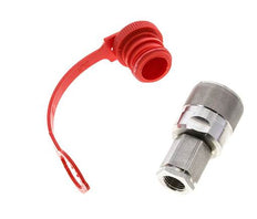 Acero inoxidable DN 6.3 Acoplamiento hidráulico Enchufe G 1/4 pulgada Roscas Hembra ISO 14541 D M24 x 2