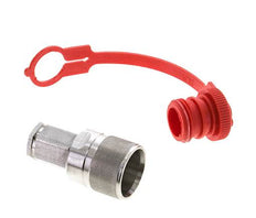 Acero inoxidable DN 6.3 Acoplamiento hidráulico Enchufe G 1/4 pulgada Roscas Hembra ISO 14541 D M24 x 2