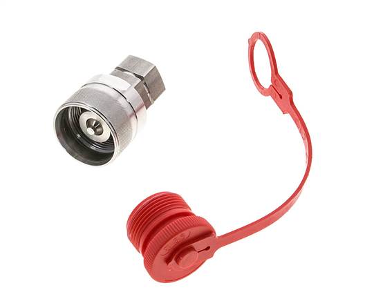 Acoplamiento hidráulico de acero inoxidable DN 12,5 Enchufe G 1/2 pulgadas rosca hembra ISO 14541 D M36 x 2