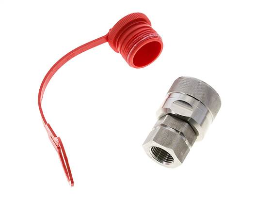 Acoplamiento hidráulico de acero inoxidable DN 12,5 Enchufe G 1/2 pulgadas rosca hembra ISO 14541 D M36 x 2