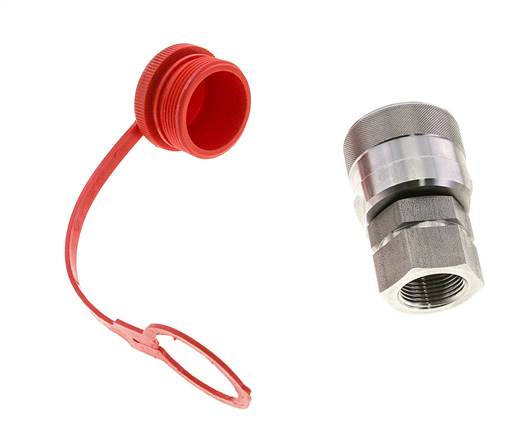 Acero inoxidable DN 20 Acoplamiento hidráulico Enchufe G 3/4 pulgadas Roscas hembra ISO 14541 D M42 x 2