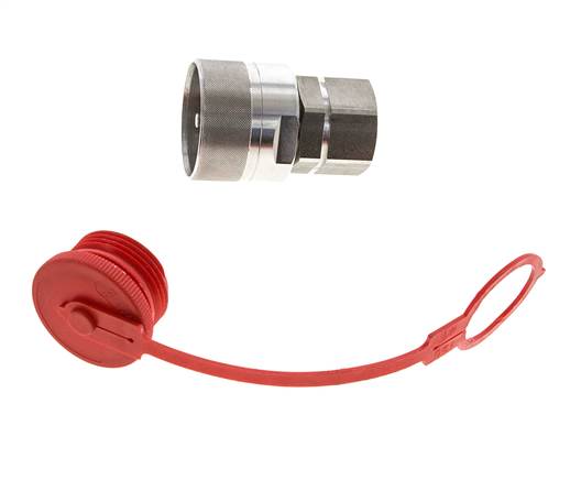 Acoplamiento hidráulico de acero inoxidable DN 25 Tapón G 1 pulgada rosca hembra D M48 x 3