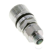 Steel DN 10 Hydraulic Coupling Socket 8 mm L Compression Ring ISO 14541/8434-1 D M28 x 2
