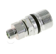 Steel DN 10 Hydraulic Coupling Socket 8 mm L Compression Ring ISO 14541/8434-1 D M28 x 2