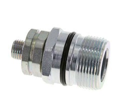 Steel DN 12.5 Hydraulic Coupling Socket 8 mm L Compression Ring ISO 14541/8434-1 D M36 x 2