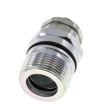 Steel DN 12.5 Hydraulic Coupling Socket 8 mm L Compression Ring ISO 14541/8434-1 D M36 x 2