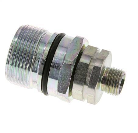 Steel DN 12.5 Hydraulic Coupling Socket 10 mm L Compression Ring ISO 14541/8434-1 D M36 x 2