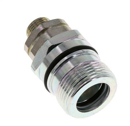 Steel DN 12.5 Hydraulic Coupling Socket 12 mm L Compression Ring ISO 14541/8434-1 D M36 x 2