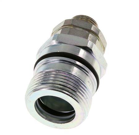 Steel DN 12.5 Hydraulic Coupling Socket 12 mm L Compression Ring ISO 14541/8434-1 D M36 x 2