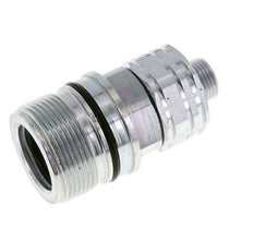 Steel DN 20 Hydraulic Coupling Socket 12 mm L Compression Ring ISO 14541/8434-1 D M42 x 2