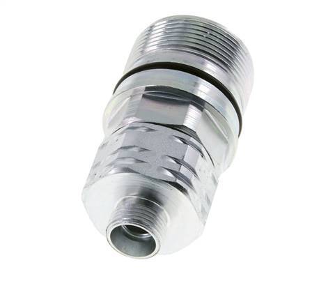 Steel DN 20 Hydraulic Coupling Socket 12 mm L Compression Ring ISO 14541/8434-1 D M42 x 2